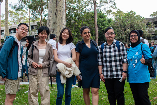 International students with an Ambassador