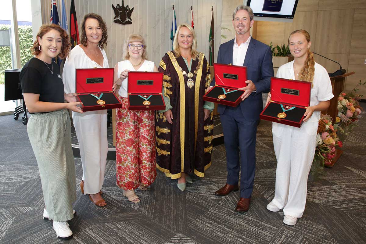 Lord Mayor Nuatali Nelmes and Citizen of Year recipients