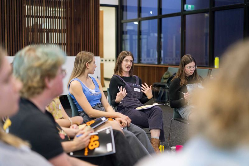 2022 Ma & Morley Scholar, Lucy Burt, with other Scholars at the Leadership Intensive