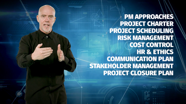 Piece to camera Academic presenting information to camera