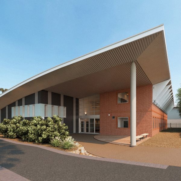 Artist impression of the entry to the Exercise & Sport Science Building’s southern façade. University of Newcastle appoints contractor for major refurbishment at Callaghan Campus .