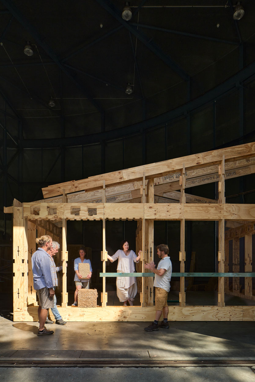 Fast Slow Project Team stand in and around their prototype