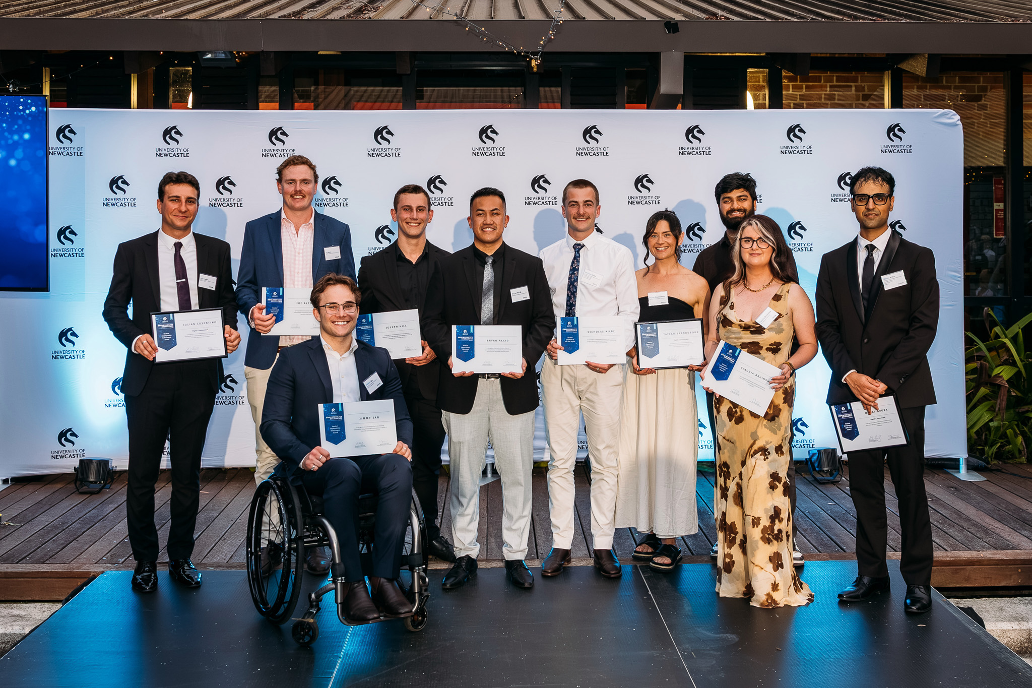 The group of 2025 Employability Excellence Awards student winners and highly commended.