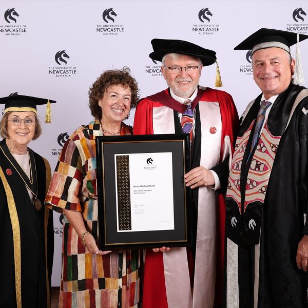 Former Australian Prime Minister honoured at University of Newcastle graduations