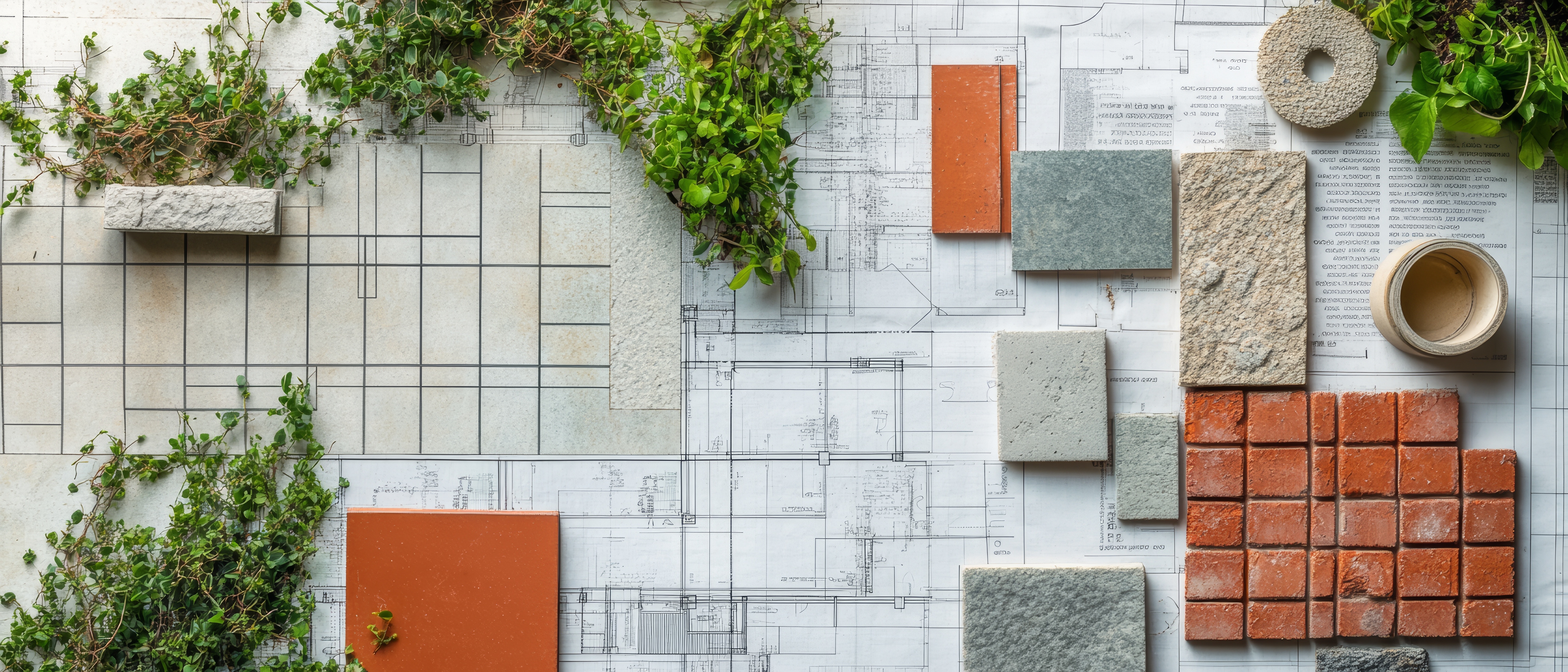 Abstract image of planning documents