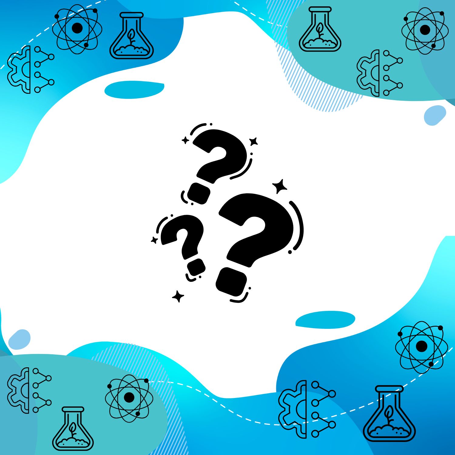 Question mark on page