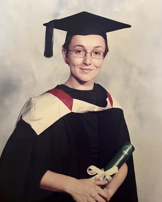 Courtney Collins graduation photo 1999