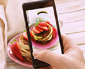 smartphone food. Smart snapshot of pregnancy diets