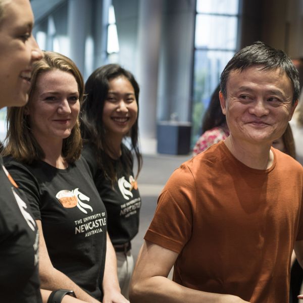 Ma Morley Scholars with Mr Jack Ma