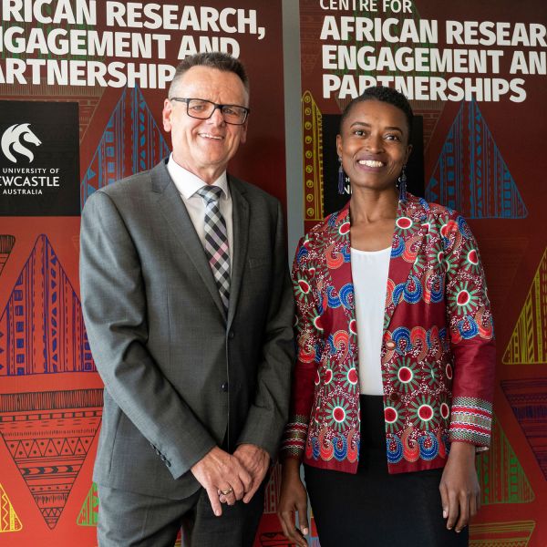 Dr Chris Kewley and Dr Elsa Licumba at the launch of CARE-P. Boundless opportunities on the African horizon