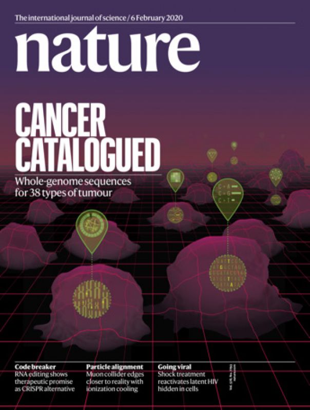 Cover of Nature magazine, where the findings were published.