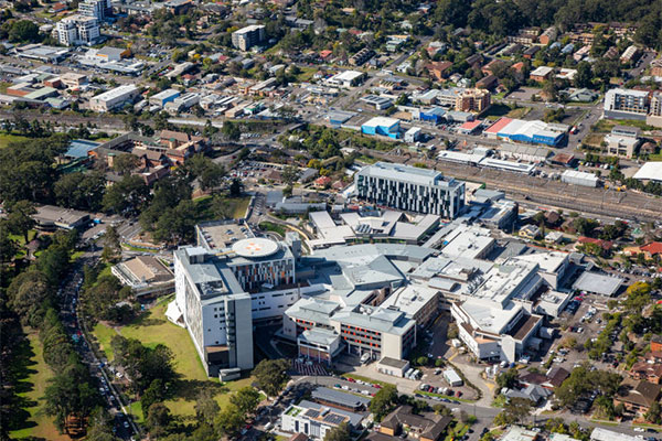 An aerial shot of the Central Coast Clinical School