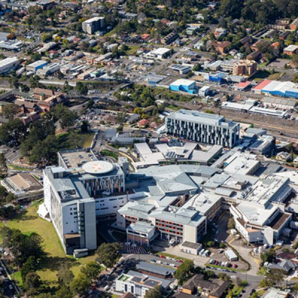 An aerial shot of the Central Coast Clinical School