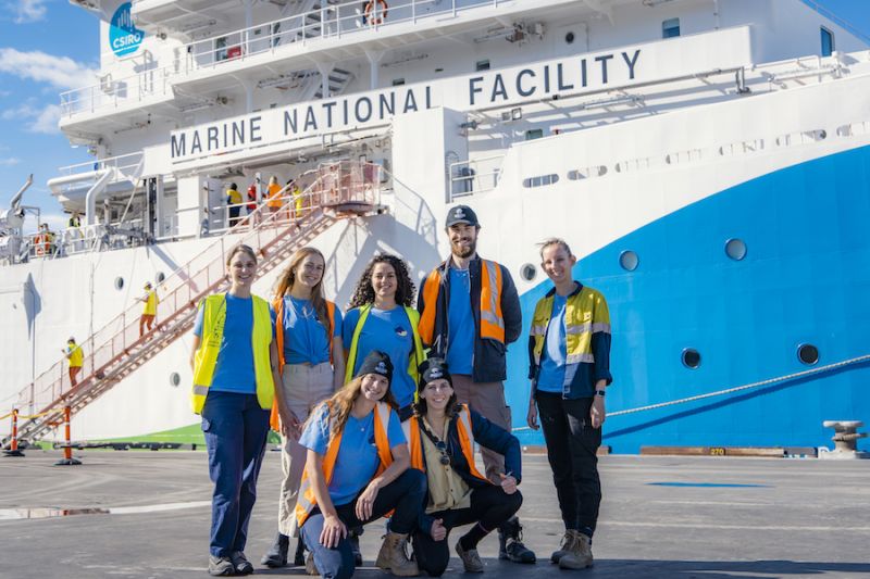 Students from The University of Newcastle were selected to spend 6 weeks onboard the RV Investigator