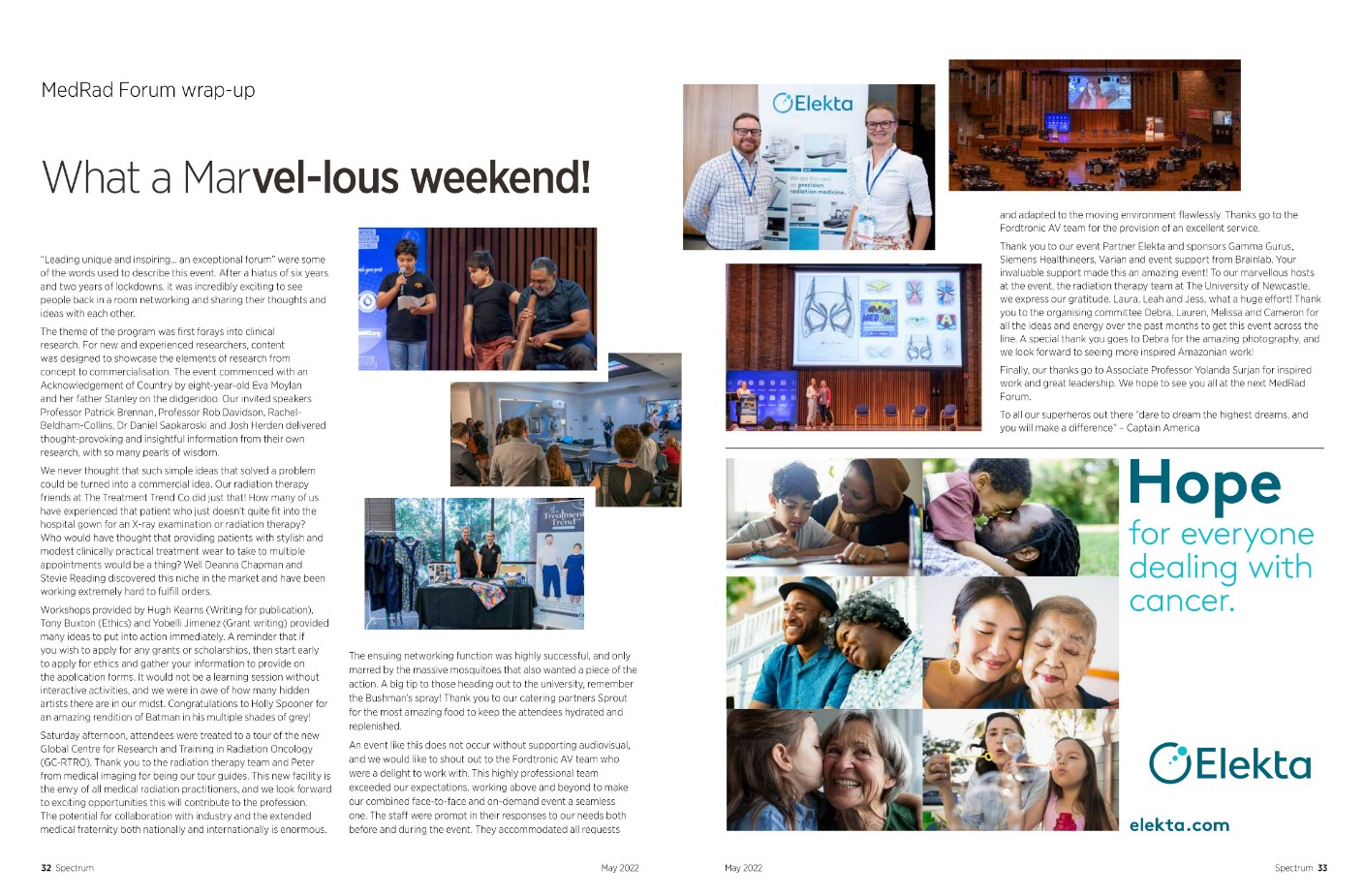 Spectrum Magazine article