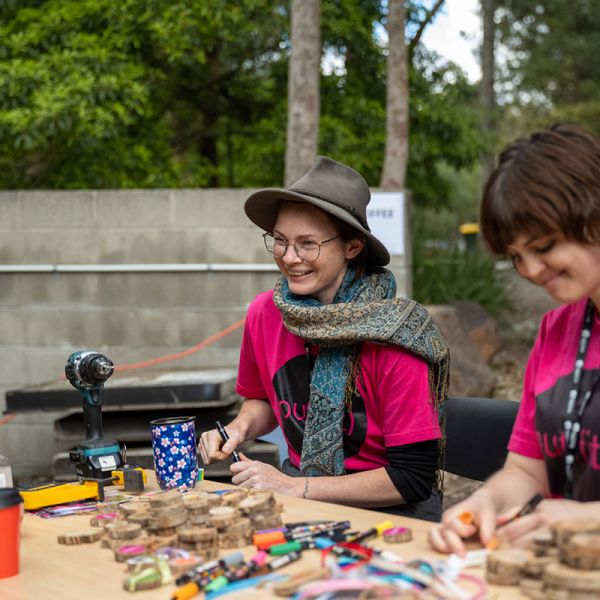 Out(fit) volunteers on Open Day