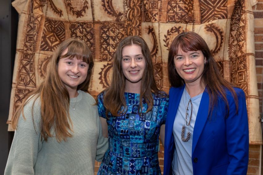 Madeline, Lucy and Amy pictured at the Wontok Pasifika Event at the University of Newcastle