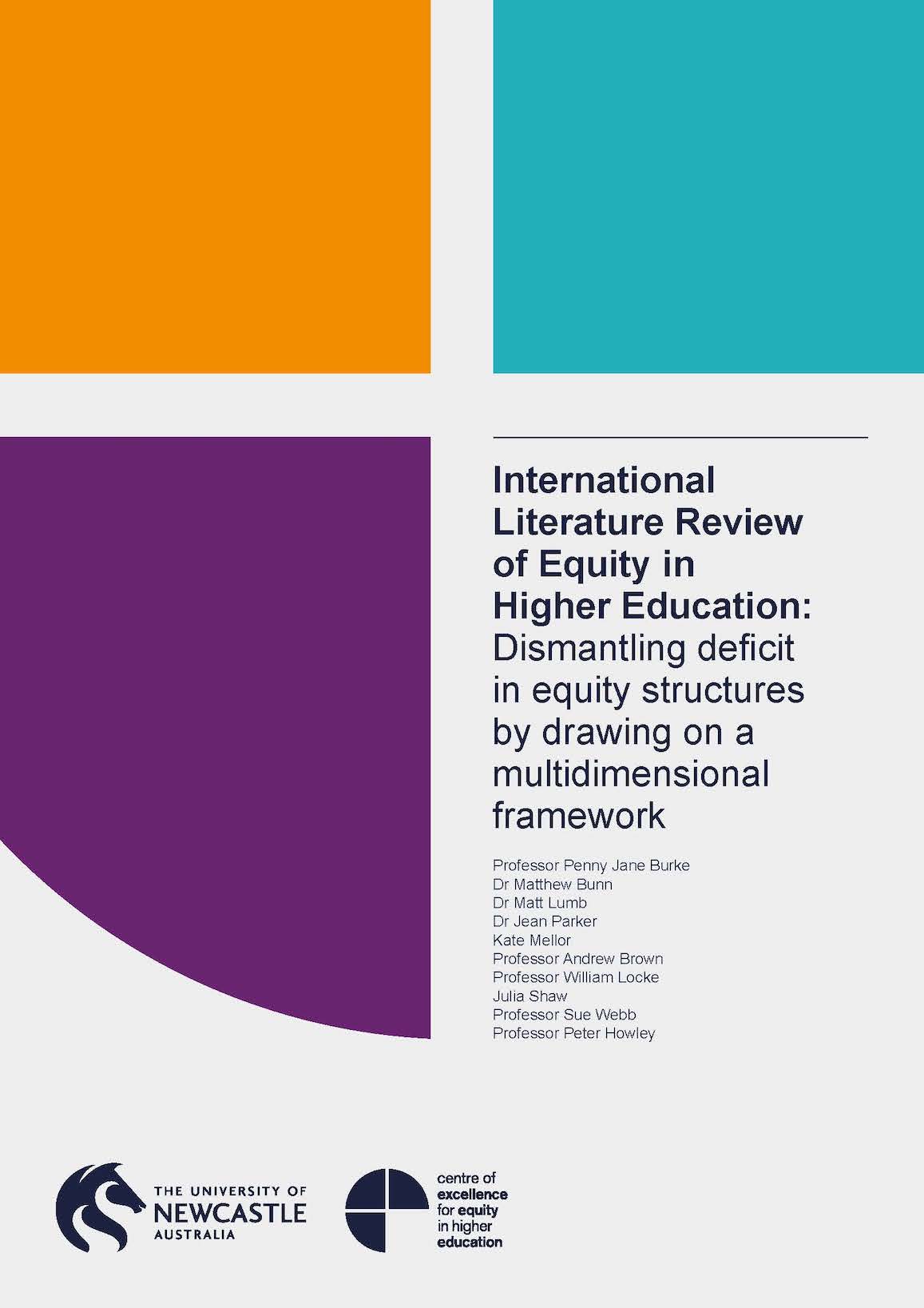 International literature review of equity in higher education: dismantling deficit in equity structures by drawing on a multidimensional framework