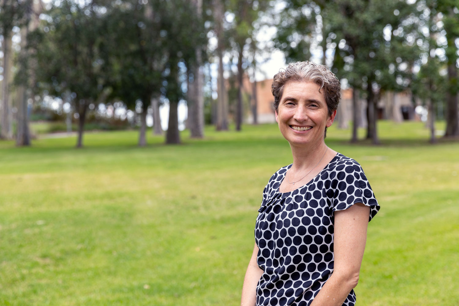 Kate Nash standing outside at the Callaghan campus