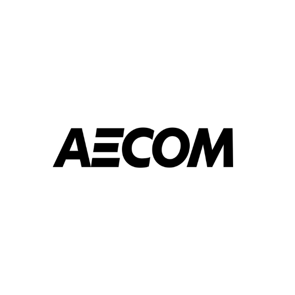AECOM' in black text on white background
