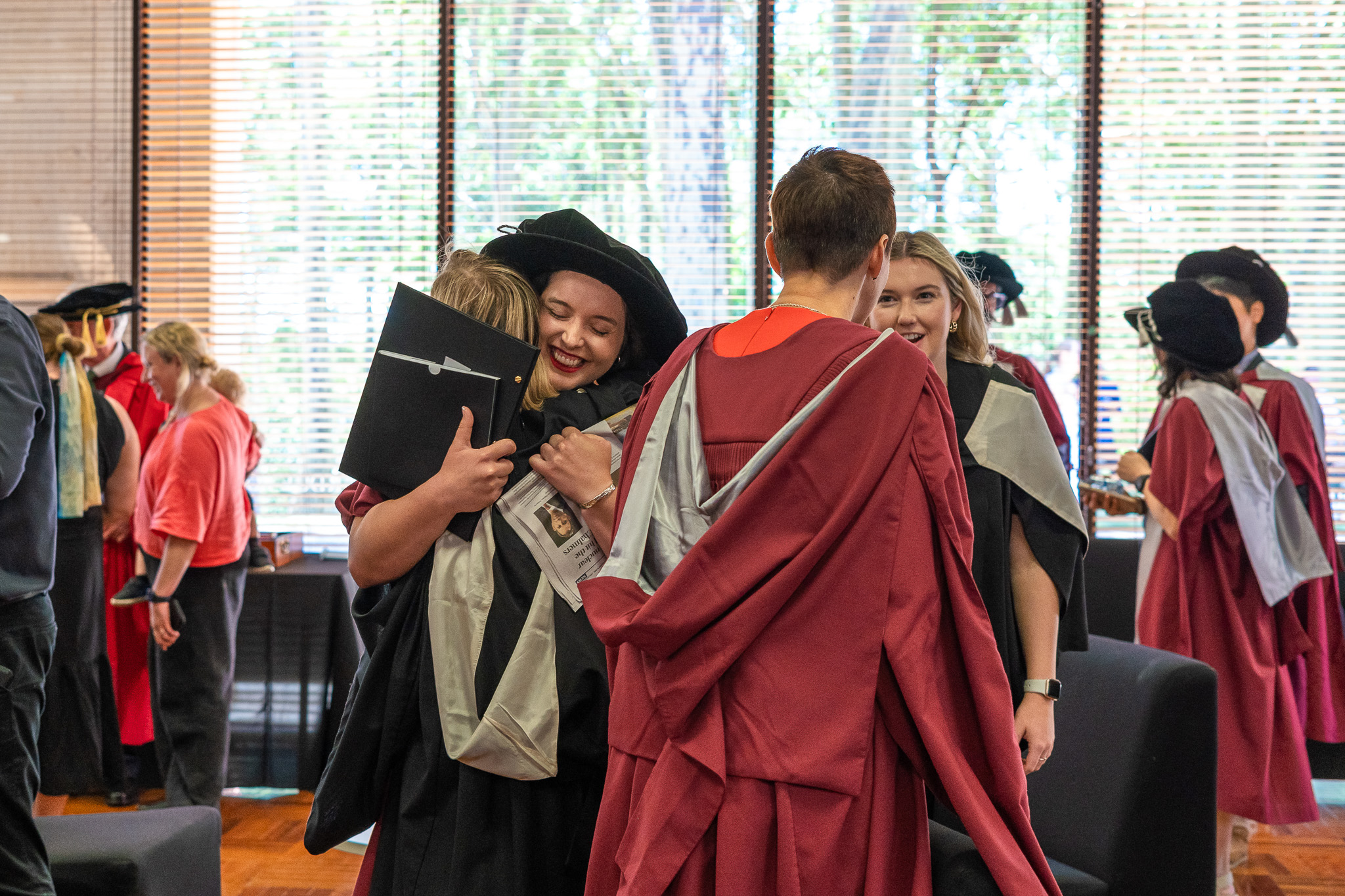 Tori graduated on Monday 16 December, photographed hugging fellow graduate