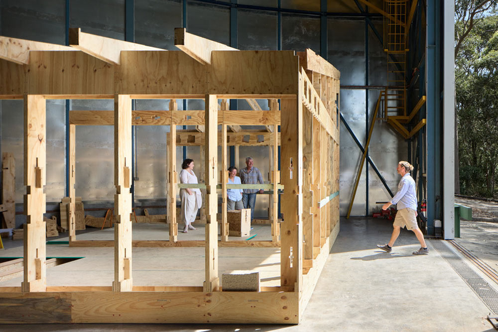 Fast Slow Project Team stand in and around their prototype