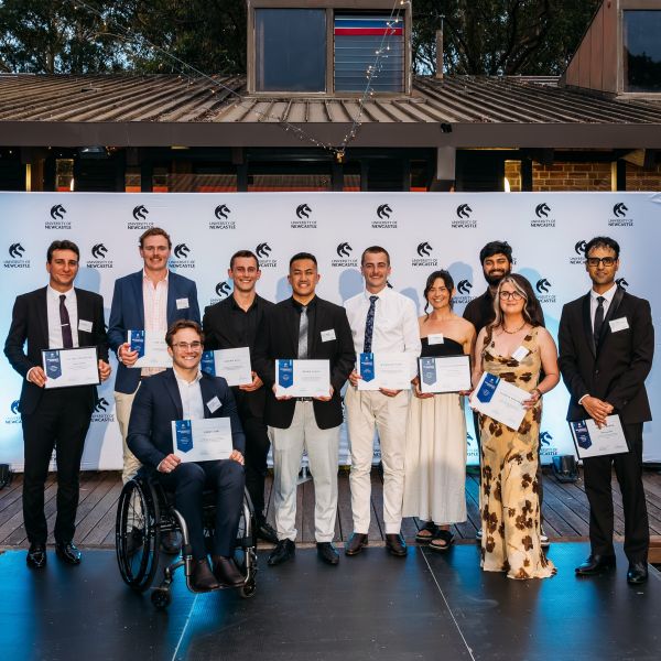 The group of 2025 Employability Excellence Awards student winners and highly commended.. Sustainable beauty innovators and blood donation champions among students recognised at Employability Excellence Awards .