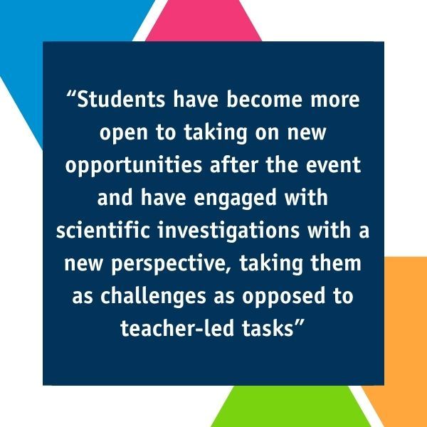 Teacher survey response 2