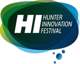 HIF logo. 2016 Hunter Innovation Festival