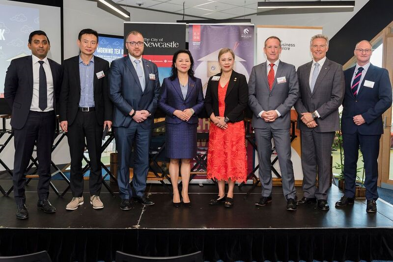 Business Forum Panellists and Cher Jones at Business Forum