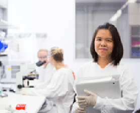 Doctor in medical research lab. HMRI Open Day