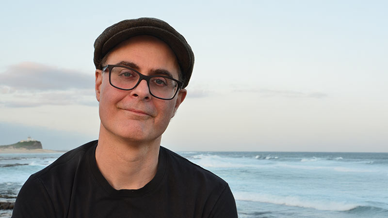 Michael Sala in library