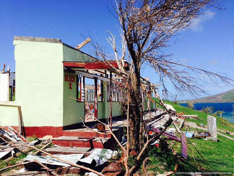 Cyclone Winston damage in Fiji. (c) Ramakrishna Math and Ramakrishna Mission Belur Math, Public domain, via Wikimedia Commons