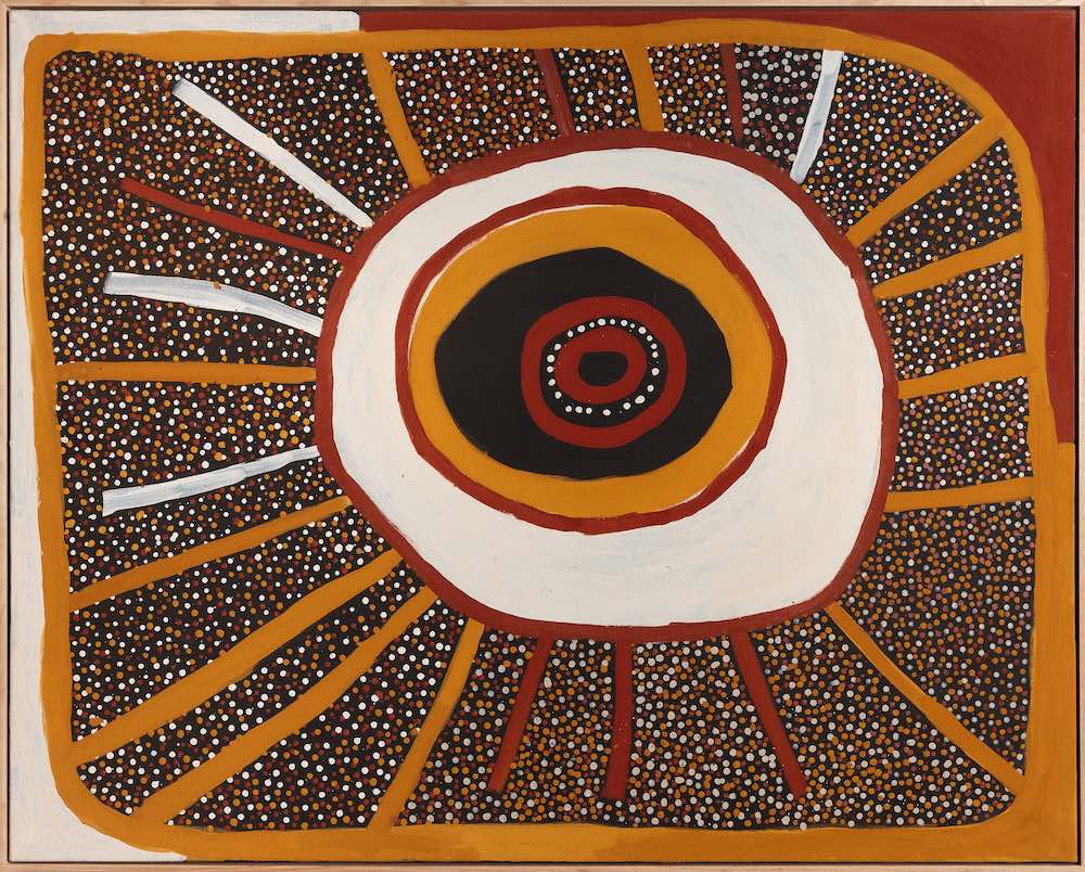Indigenous dot painting by Timothy Cook