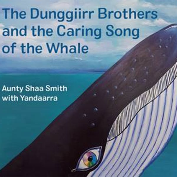 The cover of a book with an illustration of a whale rising up out of the ocean
