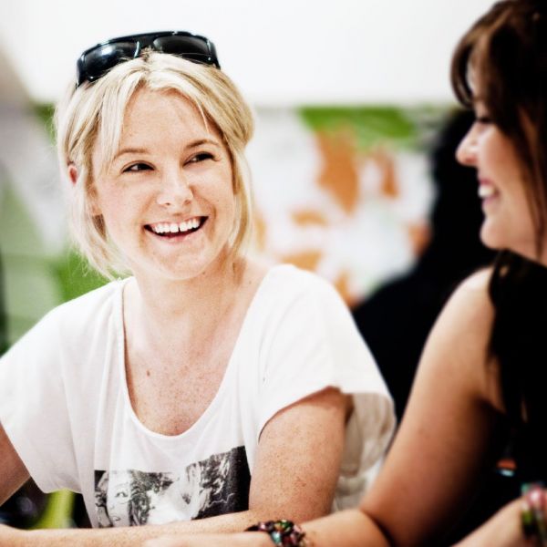 Staff talking Staff talking