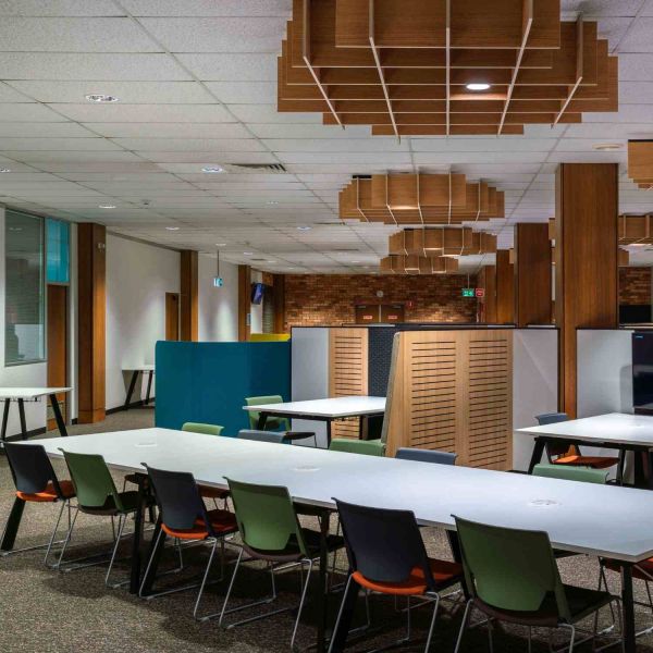 Reading Room 4 with new group study spaces. Auchmuty Library – Reading Room 4 refurbishments 