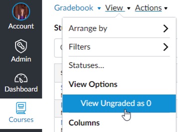 Total column in Canvas Grades Total column in Canvas Grades