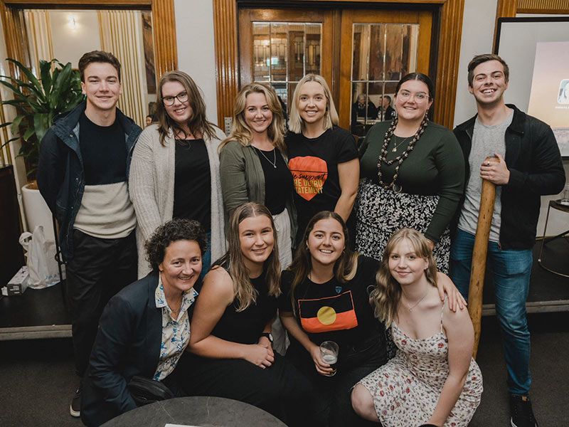 Panel members and Ma & Morley Scholar attendees at the Uluru Statement from the Heart panel discussion