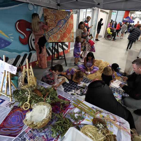 Midnight Dreaming Craft station at a Jets game