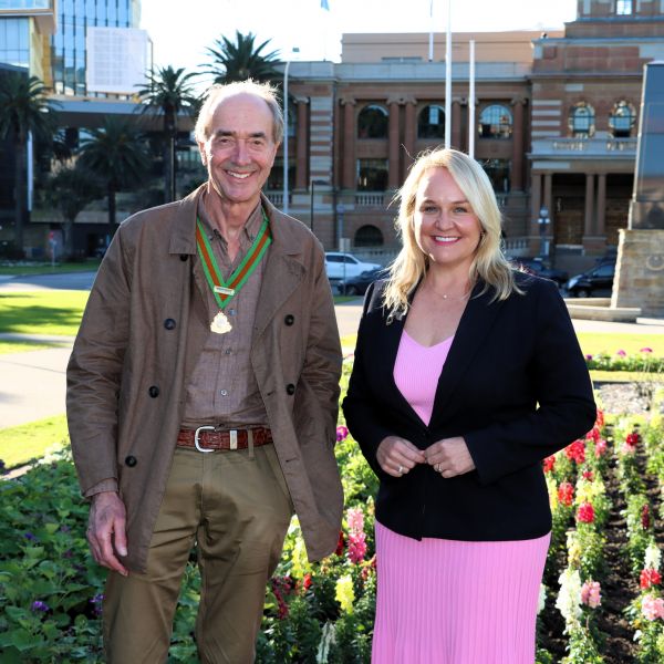Freeman of the City Laureate Professor Roger Smith AM and City of Newcastle Lord Mayor Nuatali Nelmes