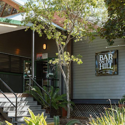 Exterior of a building with a sign that reads 