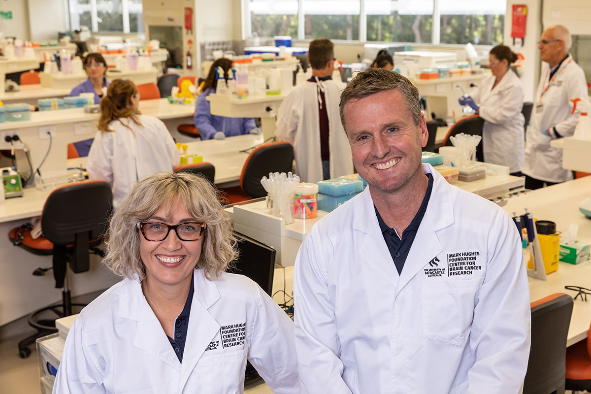 Kirralee and Mark Hughes, founders of the Mark Hughes Foundation