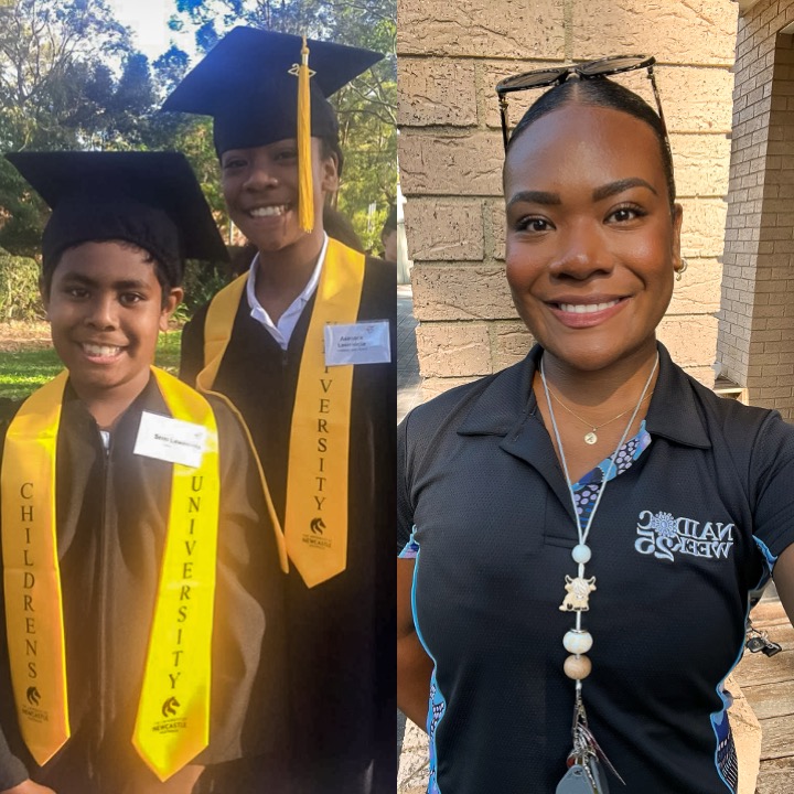 Asenaca Leweniqila graduated from Childrens University Newcastle with her brother Semi