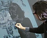 Ruth Liou drawing . Ruth Liou performance drawing .