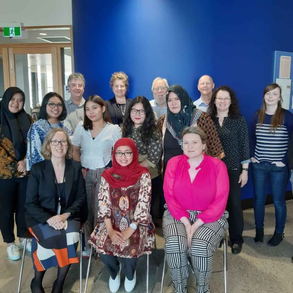 International visit group photo. International exchanges