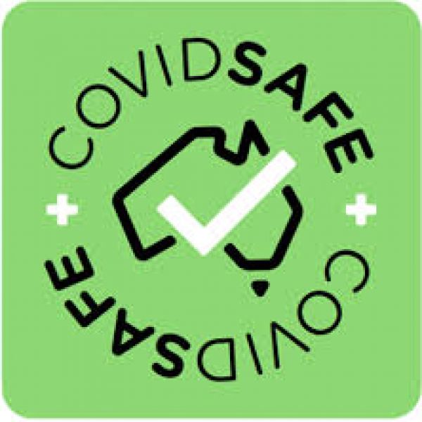 COVIDSafe app logo. COVIDSafe