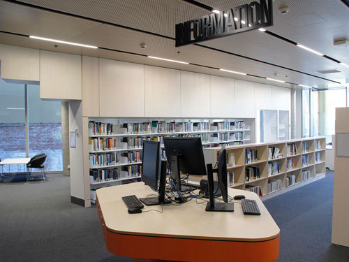 Computers in a library