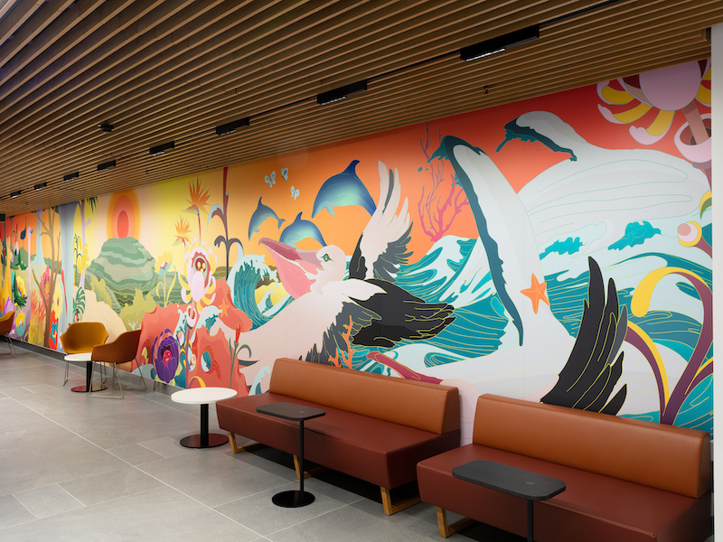 Meeting Place mural by Dylan Finney