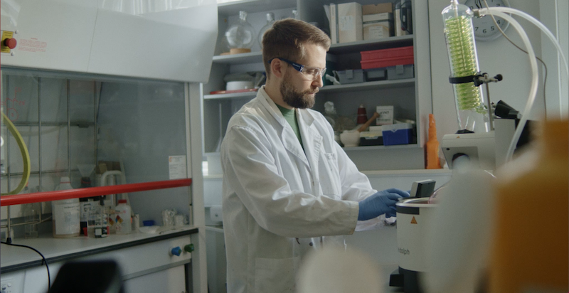 Student in laboratory
